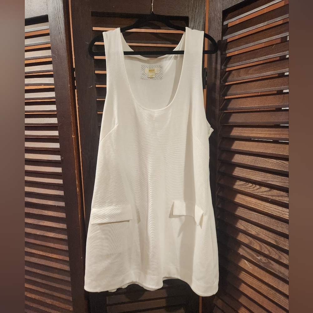 Anthropologie Maeve Ivory Dress